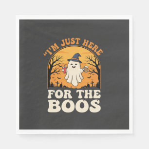 Servilleta De Papel Fantasma de Halloween Aquí por los Boos