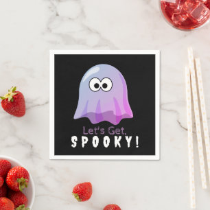 Servilleta De Papel Fantasma de ojos de Google rosa lindo: espeluznant