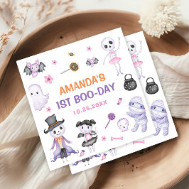 Servilleta De Papel Fantasma Fantasma de Halloween Primer Fiesta de cu