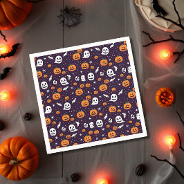 Servilleta De Papel Fantasma, fiesta de Halloween de Ghouls & Pumpkins