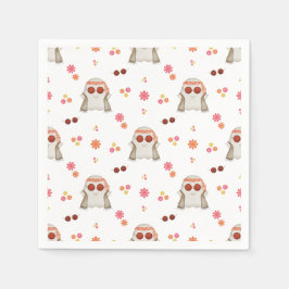 Servilleta De Papel Fantasma floral Retro Halloween Cute Niños