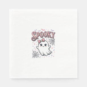 Servilleta De Papel Fantasma Lindo Espeluznante Diseño de Camiseta Vin