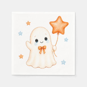 Servilleta De Papel Fantasma Little Boo Baby Shower de Halloween