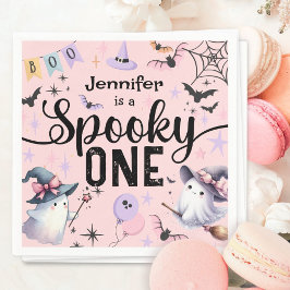 Servilleta De Papel Fantasma Un Chica Cute Fantasma Halloween Primer c