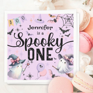 Servilleta De Papel Fantasma Un Chica Cute Fantasma Halloween Primer c