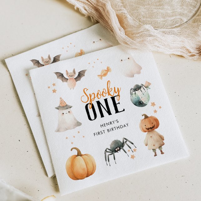 Servilleta De Papel Fantasma Un cumpleaños de Halloween (Subido por el creador)