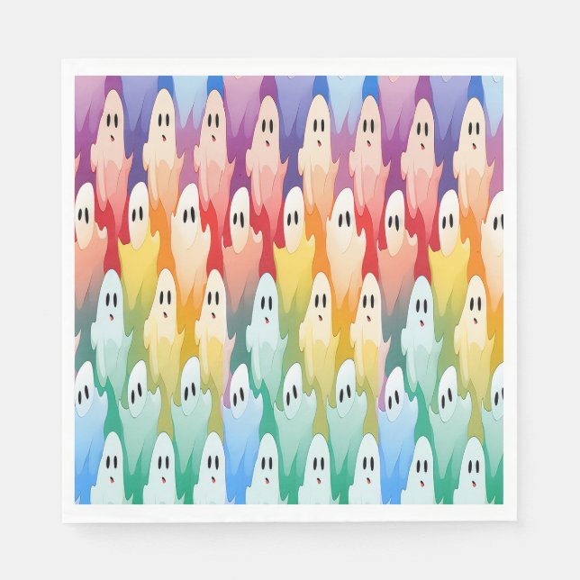 Servilleta De Papel Fantasmas de arco iris (Anverso)