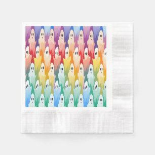 Servilleta De Papel Fantasmas de arco iris