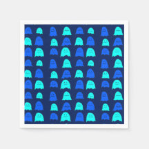 Fantasmas de Halloween azul brillante