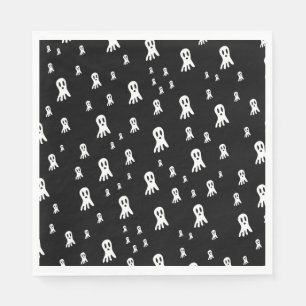 Servilleta De Papel Fantasmas oscuros de Halloween