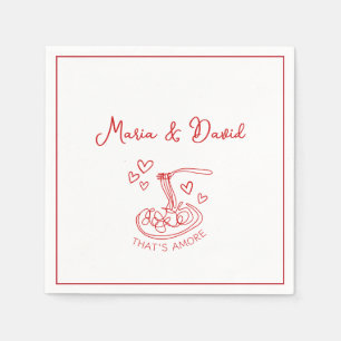 Servilleta De Papel Fantástico Eso es Amore Personalizado Bodas Italia