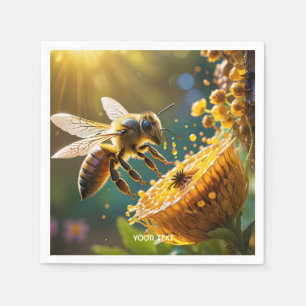 Servilleta De Papel Fantasy Cute Abe Flowers Sun