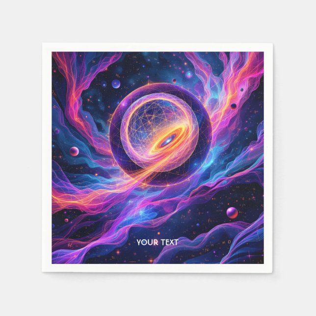 Servilleta De Papel Fantasy Cute Abstract Space Stars (Anverso)