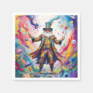 Servilleta De Papel Fantasy Cute Abstract Vibrant Painter
