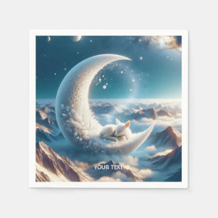 Servilleta De Papel Fantasy Cute Baby Deer Moon