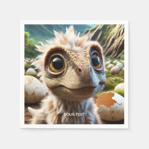 Servilleta De Papel Fantasy Cute Baby Dino Jungle