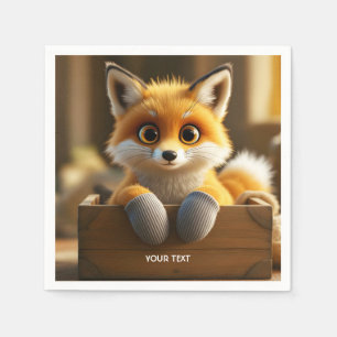 Servilleta De Papel Fantasy Cute Baby Fox Box