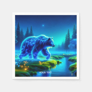 Servilleta De Papel Fantasy Cute Bear River Meadow