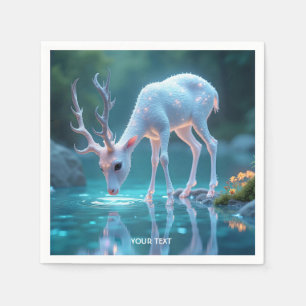 Servilleta De Papel Fantasy Cute Blue Baby Deer