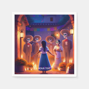 Servilleta De Papel Fantasy Cute Chica Ghostly Ancestores