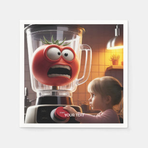 Servilleta De Papel Fantasy Cute Chica Tomato Blender