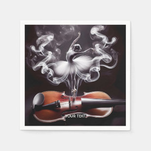 Servilleta De Papel Fantasy Cute Dancing Ballerina Violin