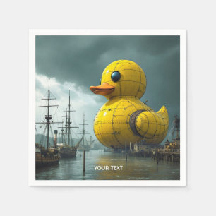 Servilleta De Papel Fantasy Cute Duck War Ship