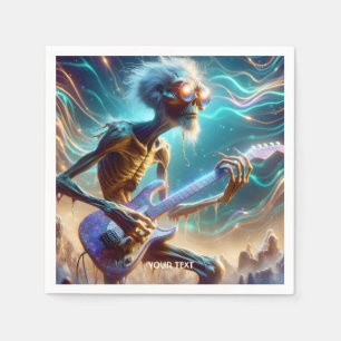Servilleta De Papel Fantasy Cute Guitar Strange Player