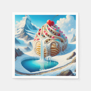 Servilleta De Papel Fantasy Cute Ice Crema