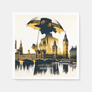 Servilleta De Papel Fantasy Cute Lady Old London