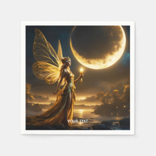 Servilleta De Papel Fantasy Cute Moon Space Lake