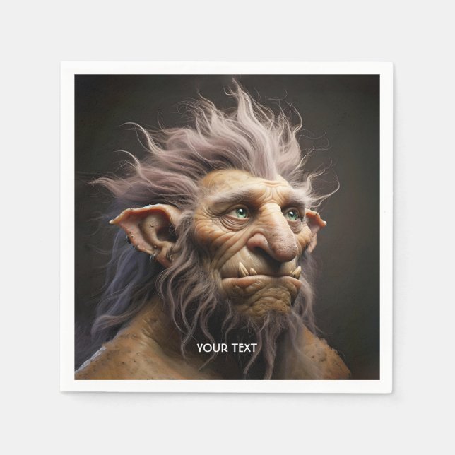 Servilleta De Papel Fantasy Cute Mountain Mythature (Anverso)