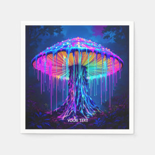 Servilleta De Papel Fantasy Cute Mushroom Surreal Forest