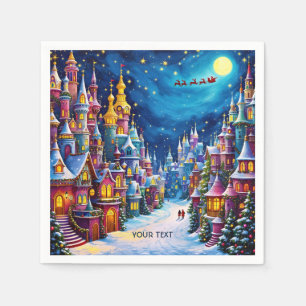 Servilleta De Papel Fantasy Cute Navidades Eve Town