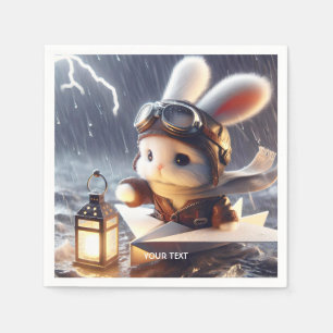 Servilleta De Papel Fantasy Cute Rabbit Post Lantern