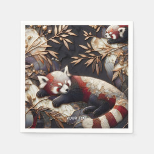 Servilleta De Papel Fantasy Cute Red Panda Art