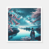 Fantasy Cute Sakura Chica Noche