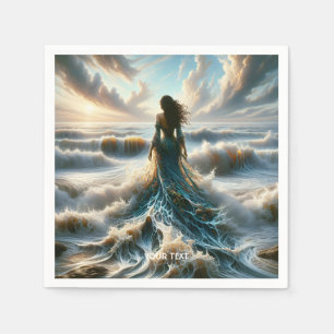 Servilleta De Papel Fantasy Cute Sea Wave Chica