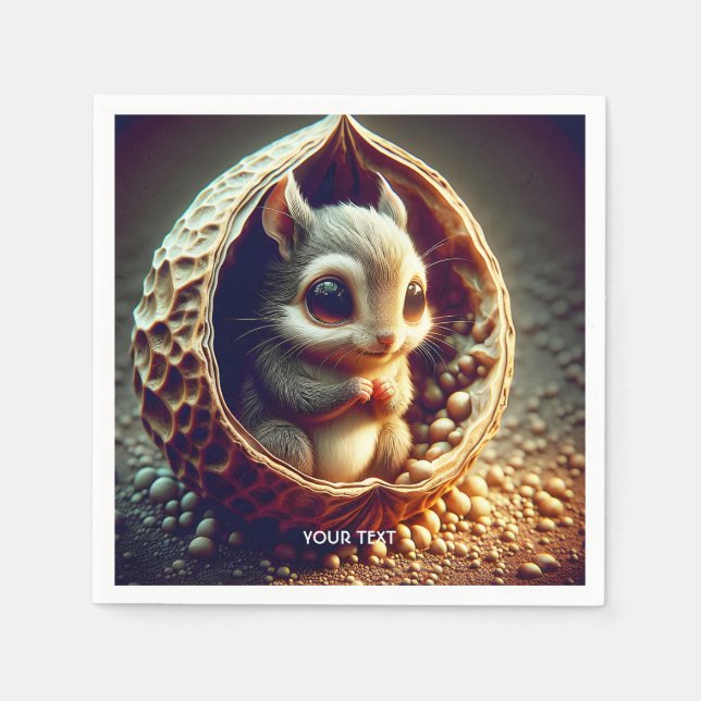 Servilleta De Papel Fantasy Cute Squirrel dentro de la cubierta (Anverso)
