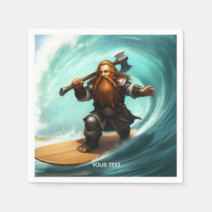 Servilleta De Papel Fantasy Cute Surfer Sunny Day