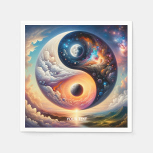 Servilleta De Papel Fantasy Cute Surreal Yin Yang