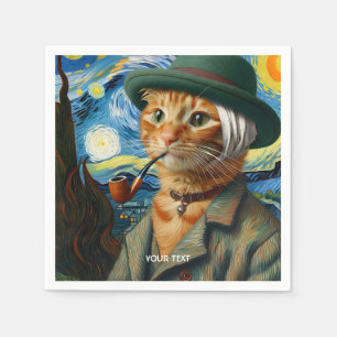 Servilleta De Papel Fantasy Cute Van Gogh Gorra