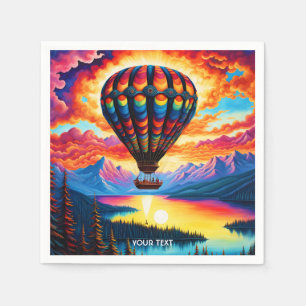 Servilleta De Papel Fantasy Cute Vivit Hot Air Balloon