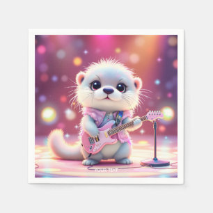 Servilleta De Papel Fantasy Cutter Otter Pop Star
