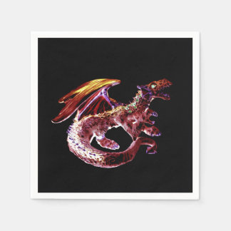 Servilleta De Papel Fantasy Ruby Red Dragon x 50