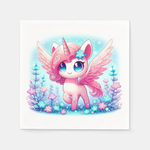 Servilleta De Papel Fantasy Unicorn Baby Shower