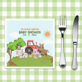 Servilleta De Papel Farm Barnyard Baby Shower