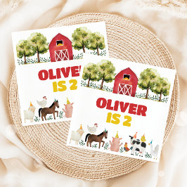 Servilleta De Papel Farm Birthday Napkins