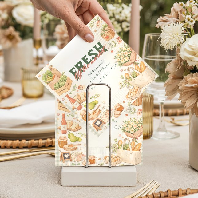 Servilleta De Papel Farm Fresh Market Bridal Shower (Subido por el creador)