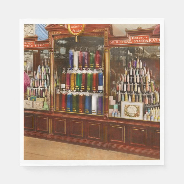 Servilleta De Papel Farmacia - Elegancia farmacéutica 1876 (Anverso)